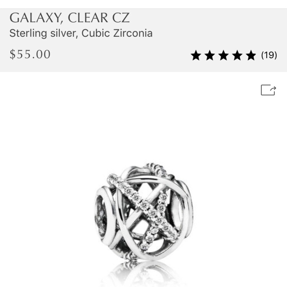 Pandora galaxy charm